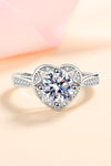 Moissanite Heart Ring ALLOW 5-12 BUSINESS DAYS FOR SHIPPING