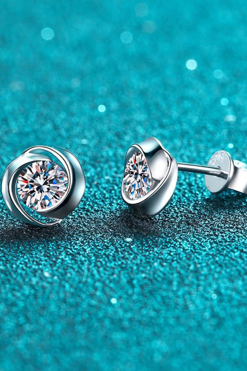 Feeling Fun Moissanite Stud Earrings(ALLOW 5-15 BUSINESS DAYS FOR PROCESSING AND SHIPPING)