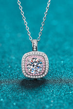 Moissanite Geometric Pendant Necklace ALLOW 5-12 BUSINESS DAYS FOR SHIPPING