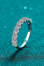 1 Carat Moissanite Half-Eternity Ring(PLEASE ALLOW 7-15 DAYS FOR ORDERING AND PROCESSING)