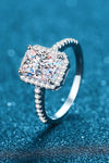 1 Carat Rectangle Moissanite Ring(ALLOW 5-15 BUSINESS DAYS FOR PROCESSING AND SHIPPING)