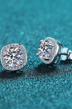 Let Me Love You 1 Carat Moissanite Stud Earrings(ALLOW 5-15 BUSINESS DAYS FOR PROCESSING AND SHIPPING)