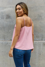 Scalloped Cami in Rosewood