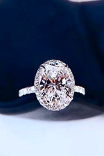 2 Carat Moissanite Platinum-Plated Ring ALLOW 5-12 BUSINESS DAYS FOR SHIPPING