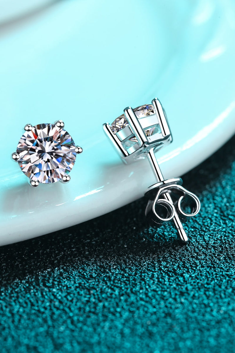 Endless Cheer Moissanite Stud Earrings ALLOW 5-12 BUSINESS DAYS FOR SHIPPING