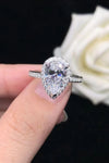 2 Carat Moissanite Teardrop Cluster Ring ALLOW 5-12 BUSINESS DAYS FOR SHIPPING