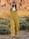 Full Size Sleeveless V-Neck Pocketed Jumpsuit