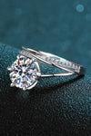 3 Carat Moissanite 6-Prong Ring(PLEASE ALLOW 5-14 DAYS FOR PROCESSING AND SHIPPING)