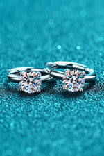 Moissanite Heart Earrings ALLOW 5-12 BUSINESS DAYS FOR SHIPPING