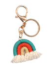 Assorted 4-Pack Rainbow Fringe Keychain (ALLOW 5-15 DAYS FOR PROCESSING AND SHIPPING)