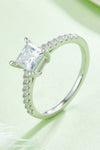 1.21 Carat Moissanite 925 Sterling Silver Side Stone Ring(PLEASE ALLOW 7-14 BUSINESS DAYS FOR PROCESSING AND SHIPPING)
