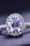 2 Carat Moissanite Platinum-Plated Ring ALLOW 5-12 BUSINESS DAYS FOR SHIPPING