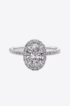 2 Carat Moissanite Platinum-Plated Ring ALLOW 5-12 BUSINESS DAYS FOR SHIPPING