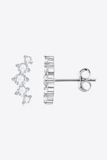 All You Need Moissanite Platinum-Plated Earrings(ALLOW 5-15 BUSINESS DAYS FOR PROCESSING AND SHIPPING)