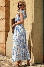 Printed Tie Back Cropped Top and Maxi Skirt Set (PLEASE ALLOW 7-15 DAYS FOR SHIPPING AND PROCESSING)