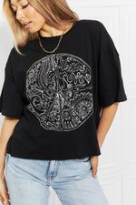 Peace Crop Graphic Tee