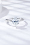 1.8 Carat Moissanite Side Stone Ring(PLEASE ALLOW 5-14 DAYS FOR PROCESSING AND SHIPPING)