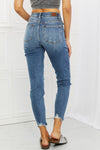 Judy Blue Dahlia Full Size Distressed Patch Jeans