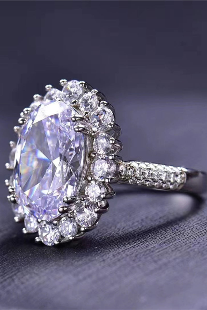 8 Carat Oval Moissanite Ring ALLOW 5-12 BUSINESS DAYS FOR SHIPPING