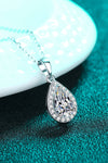 Moissanite Teardrop Pendant Necklace ALLOW 5-12 BUSINESS DAYS FOR SHIPPING