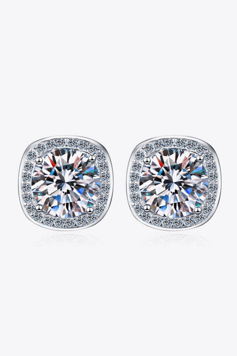 Let Me Love You 1 Carat Moissanite Stud Earrings(ALLOW 5-15 BUSINESS DAYS FOR PROCESSING AND SHIPPING)