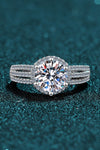 Sterling Silver Moissanite Ring(ALLOW 5-15 BUSINESS DAYS FOR PROCESSING AND SHIPPING)