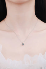 Minimalist 925 Sterling Silver Moissanite Pendant Necklace ALLOW 5-12 BUSINESS DAYS FOR SHIPPING