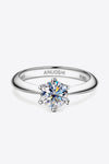 Wonderful Life 1 Carat Moissanite Platinum-Plated Ring(ALLOW 5-15 BUSINESS DAYS FOR PROCESSING AND SHIPPING)