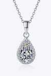 Moissanite Teardrop Pendant Necklace ALLOW 5-12 BUSINESS DAYS FOR SHIPPING