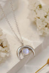 High Quality Natural Moonstone Moon Pendant 925 Sterling Silver Necklace(PLEASE ALLOW 7-14 BUSINESS DAYS FOR PROCESSING AND SHIPPING)