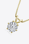 925 Sterling Silver 1 Carat Moissanite Pendant Necklace(ALLOW 5-15 BUSINESS DAYS FOR PROCESSING AND SHIPPING)