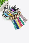 Assorted 2-Pack Multicolored Beaded Tassel Keychain (ALLOW 5-15 DAYS FOR PROCESSING AND SHIPPING)