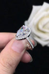 2 Carat Moissanite Teardrop Cluster Ring ALLOW 5-12 BUSINESS DAYS FOR SHIPPING