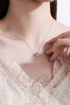 Flower-Shaped Moissanite Pendant Necklace ALLOW 5-12 BUSINESS DAYS FOR SHIPPING