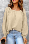 Square Neck Raglan Sleeve Top