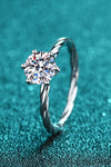 1 Carat Moissanite 6-Prong Twisted Ring ALLOW 5-12 BUSINESS DAYS FOR SHIPPING