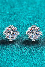 925 Sterling Silver 4 Carat Moissanite Stud Earrings ALLOW 5-12 BUSINESS DAYS FOR SHIPPING