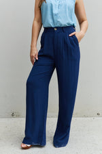 Business Casual High Waisted Relax Fit Trousers