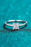925 Sterling Silver Moissanite Solitaire Ring (ALLOW 5-15 BUSINESS DAYS FOR PROCESSING AND SHIPPING)