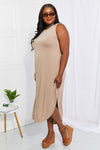Making Music Brushed Sleeveless Dress in Mocha