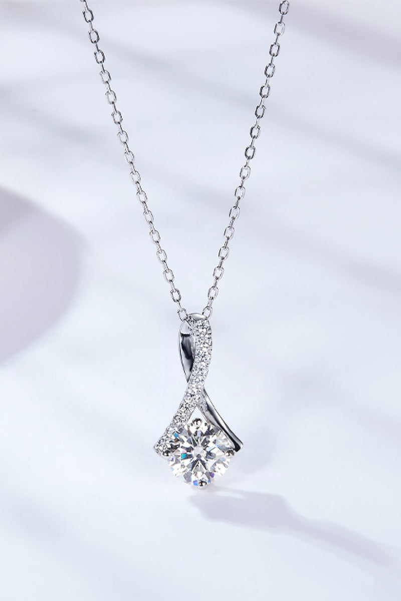 Special Occasion 1 Carat Moissanite Pendant Necklace(PLEASE ALLOW 5-14 DAYS FOR PROCESSING AND SHIPPING)