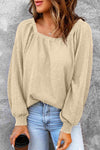 Square Neck Raglan Sleeve Top