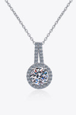 Build You Up Moissanite Round Pendant Chain Necklace ALLOW 5-12 BUSINESS DAYS FOR SHIPPING