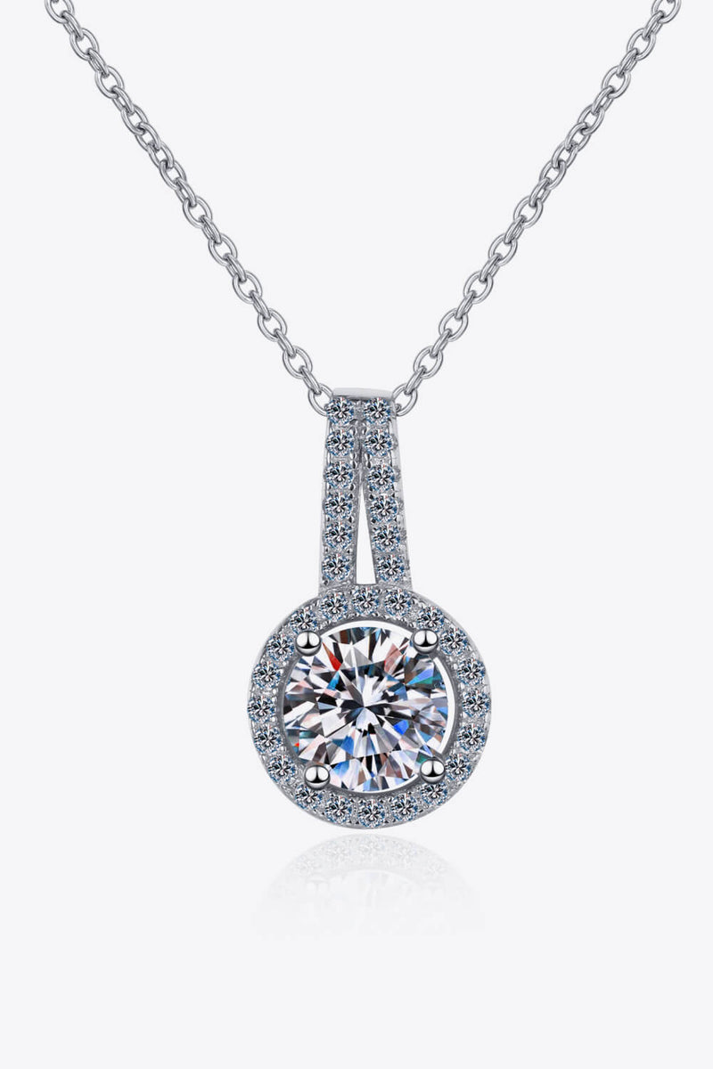 Build You Up Moissanite Round Pendant Chain Necklace ALLOW 5-12 BUSINESS DAYS FOR SHIPPING