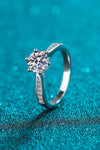 925 Sterling Silver Moissanite Adjustable Ring ALLOW 5-12 BUSINESS DAYS FOR SHIPPING