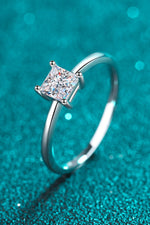 925 Sterling Silver Moissanite Solitaire Ring (ALLOW 5-15 BUSINESS DAYS FOR PROCESSING AND SHIPPING)