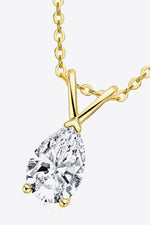 1.5 Carat Moissanite Pendant 925 Sterling Silver Necklace(PLEASE ALLOW 5-14 DAYS FOR PROCESSING AND SHIPPING)