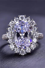 8 Carat Oval Moissanite Ring ALLOW 5-12 BUSINESS DAYS FOR SHIPPING