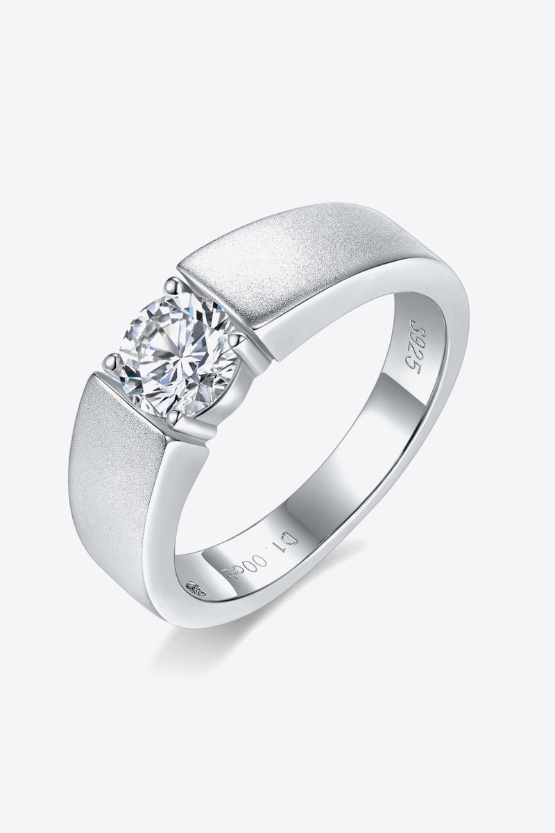 925 Sterling Silver I Carat Moissanite Ring(PLEASE ALLOW 5-14 DAYS FOR PROCESSING AND SHIPPING)
