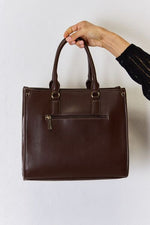 Argyle Pattern PU Leather Handbag